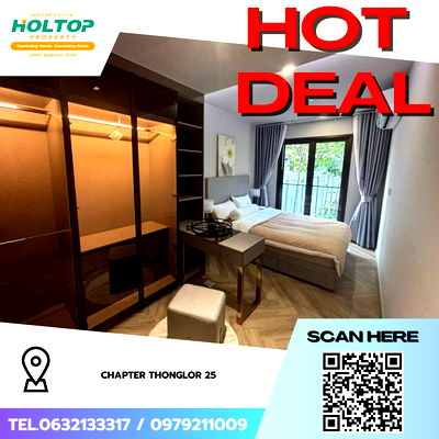 คอนโดให้เช่า : #Z3601💥 121268 🔥ให้เช่าคอนโด Chapter Thonglor 25