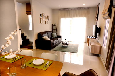 ขายบ้านเดี่ยว : ขายบ้านเดี่ยวหลังมุมพร้อมเฟอร์ เจ้าของขายเอง Iconature Ramintra อิคอนเนเจอร์ รามอินทรา กรุงเทพ