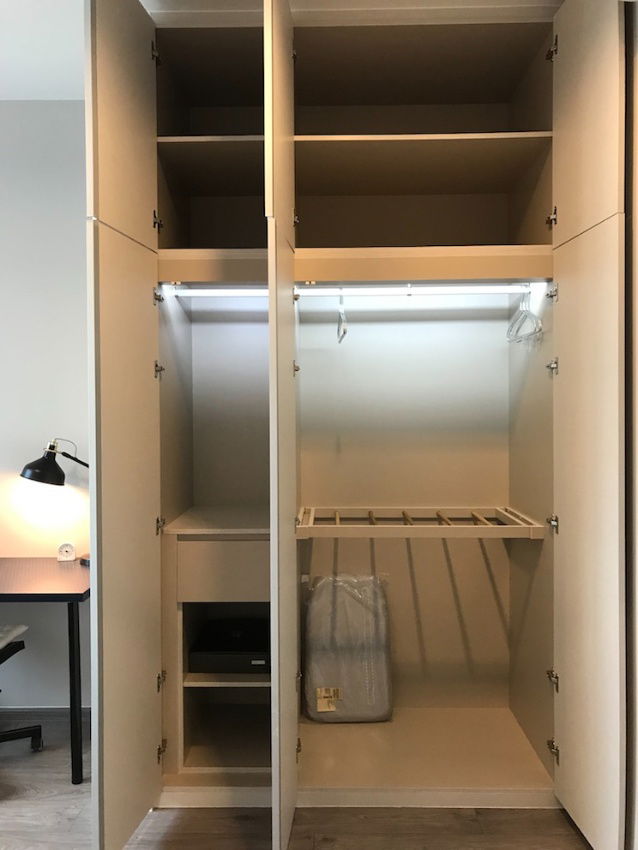 picture ROOM FOR RENT WHIZDOM AVENUE RATCHADA-LADPRAO CONDO, right by Ladprao MRT, Ladprao Rd, 25th Fl. Studio room 35 sqm. 18,000 B/ Month - 6/19