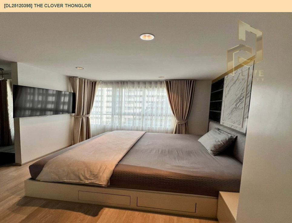 picture DL25120395 Condo for rent, The Clover Thonglor near BTS Thong Lo, ready to move in, call urgently 0656133286 LineID @897iyzll - 6/12