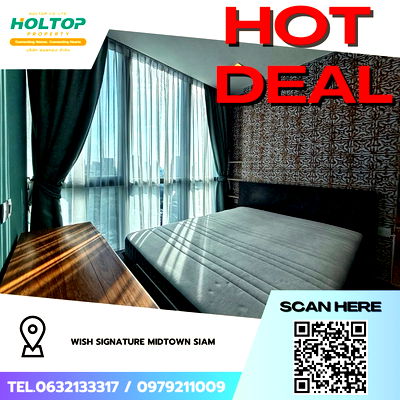 คอนโดให้เช่า : #Z3602💥 121268 🔥ให้เช่าคอนโด WISH Signature Midtown Siam 