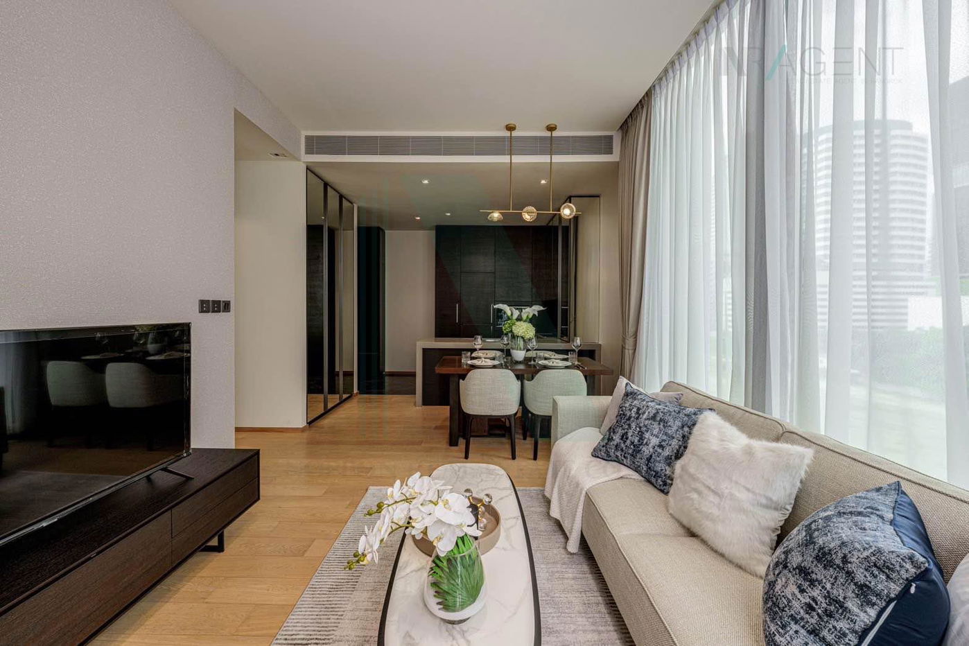 รูป 🎉 ให้เช่าคอนโด ทเวนตี้เอท ชิดลม อาคาร 1 ชั้น 4 2 ห้องนอน ขนาด 74 ตรม ใกล้ Central ชิดลม - รูปที่ 3/8