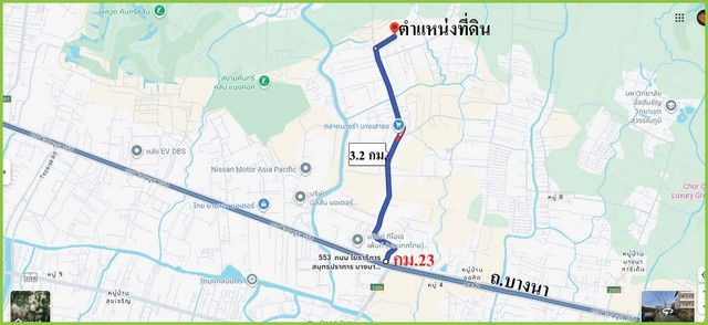 รูป ขายที่ดินเปล่าถมแล้ว ผังสีม่วง 100 ตร.ว. บางเสาธง ใกล้นิคมฯเสาธงแลนด์ - รูปที่ 5/5