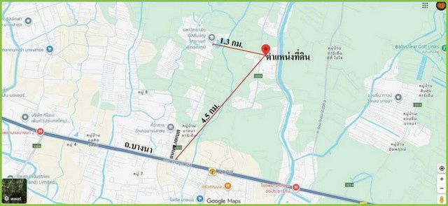 รูป ขายที่ดิน แปลงสวย 380 ตร.ว.ทำเลดี ใกล้ ม.เอแบค-บางนา - รูปที่ 8/8