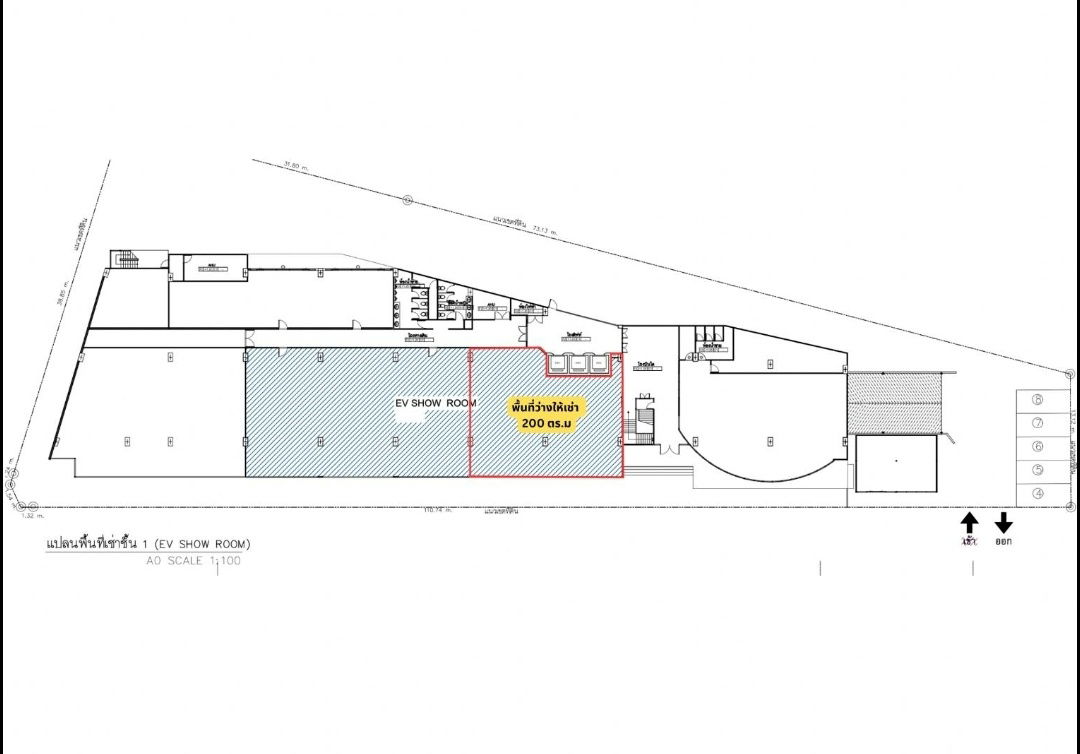 รูป ให้เช่าพื้นที่ อาคารมหานครเซ็นเตอร์ Mahanakhon Center ชั้น 1 ห้องกระจก เนื้อที่ 200 ตารางเมตร ค่าเช่าเดือนละ 150,000 บาท* - รูปที่ 7/11
