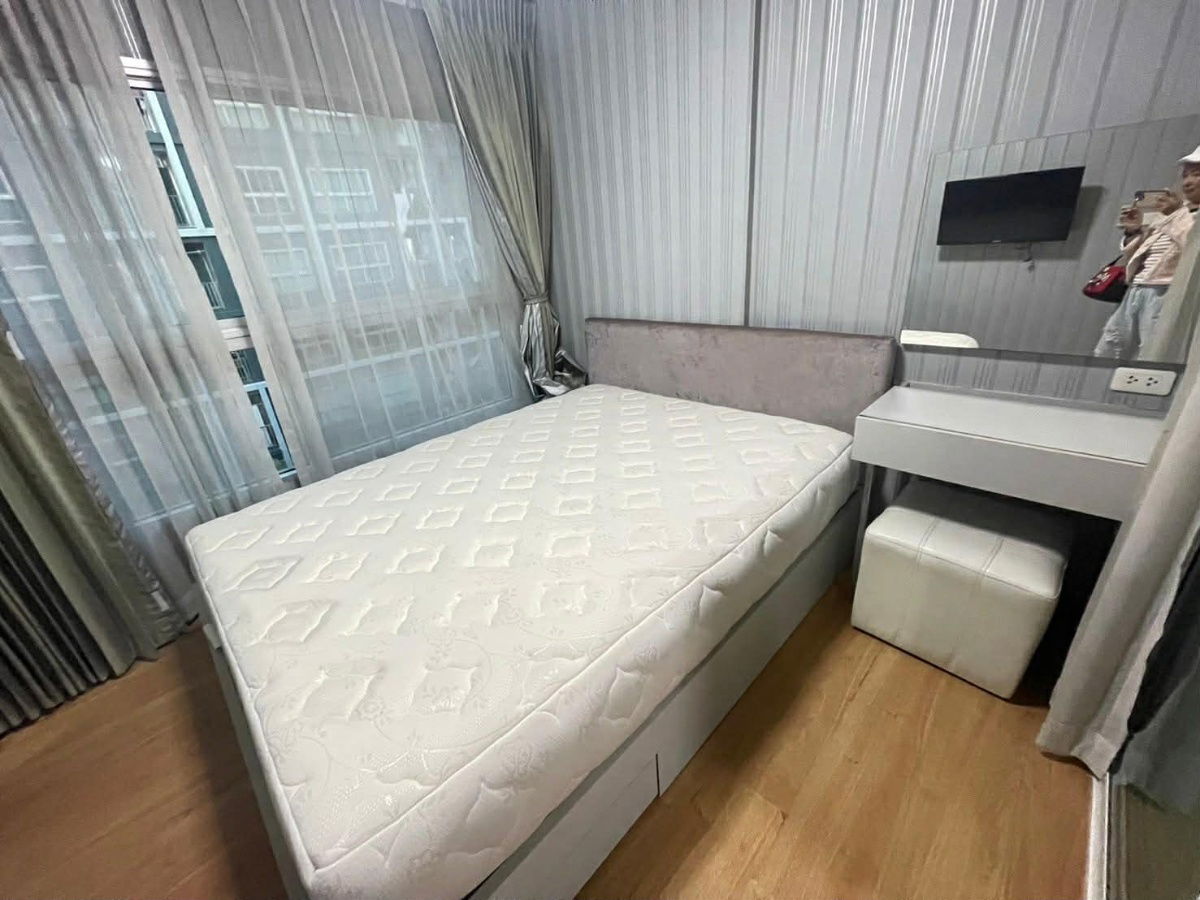 picture Dcondo Ramkhamhaeng 9 for rent 🔥 Book now 🔥 Building A, 1 bedroom, fully furnished with appliances. Near Airport Link Ramkhamhaeng. Line: @551txomc - 1/7