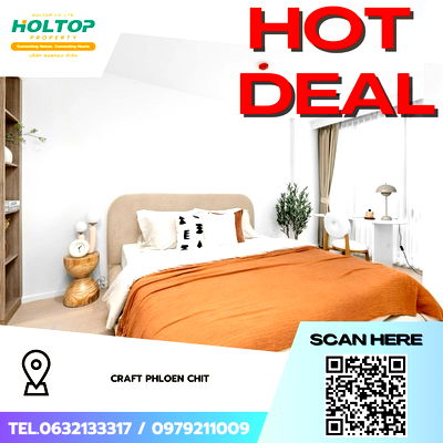 คอนโดให้เช่า : #Z3610💥 121268 🔥ให้เช่าคอนโด CRAFT Phloen Chit