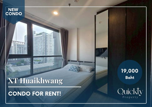 XT Huaikhwang | ราคา 19,000 บาท | ห้องสวย วิวดี เฟอร์นิเจอร์ครบ พร้อมอยู่