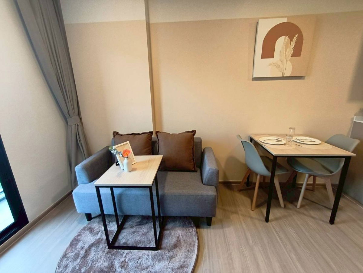 รูป 🏷️คอนโดให้เช่า🏷️DCondo Sense บางแสน ห้องพร้อมอยู่ เฟอร์นิเจอร์จัดเต็ม เพียงไม่กี่นาทีถึง ม.บูรพาเพียง 10,000 บาท/เดือน📱062-9452428 Line: @wsrcondo - รูปที่ 2/8