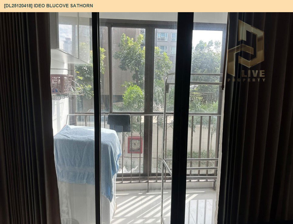 รูป DL25120418 ขายคอนโด ไอดีโอ บลูโคฟ สาทร (IDEO Blucove Sathorn) ใกล้ BTS วงเวียนใหญ่ พร้อมเข้าอยู่ โทรด่วน 0614453194 LineID @162cjixi - รูปที่ 8/8