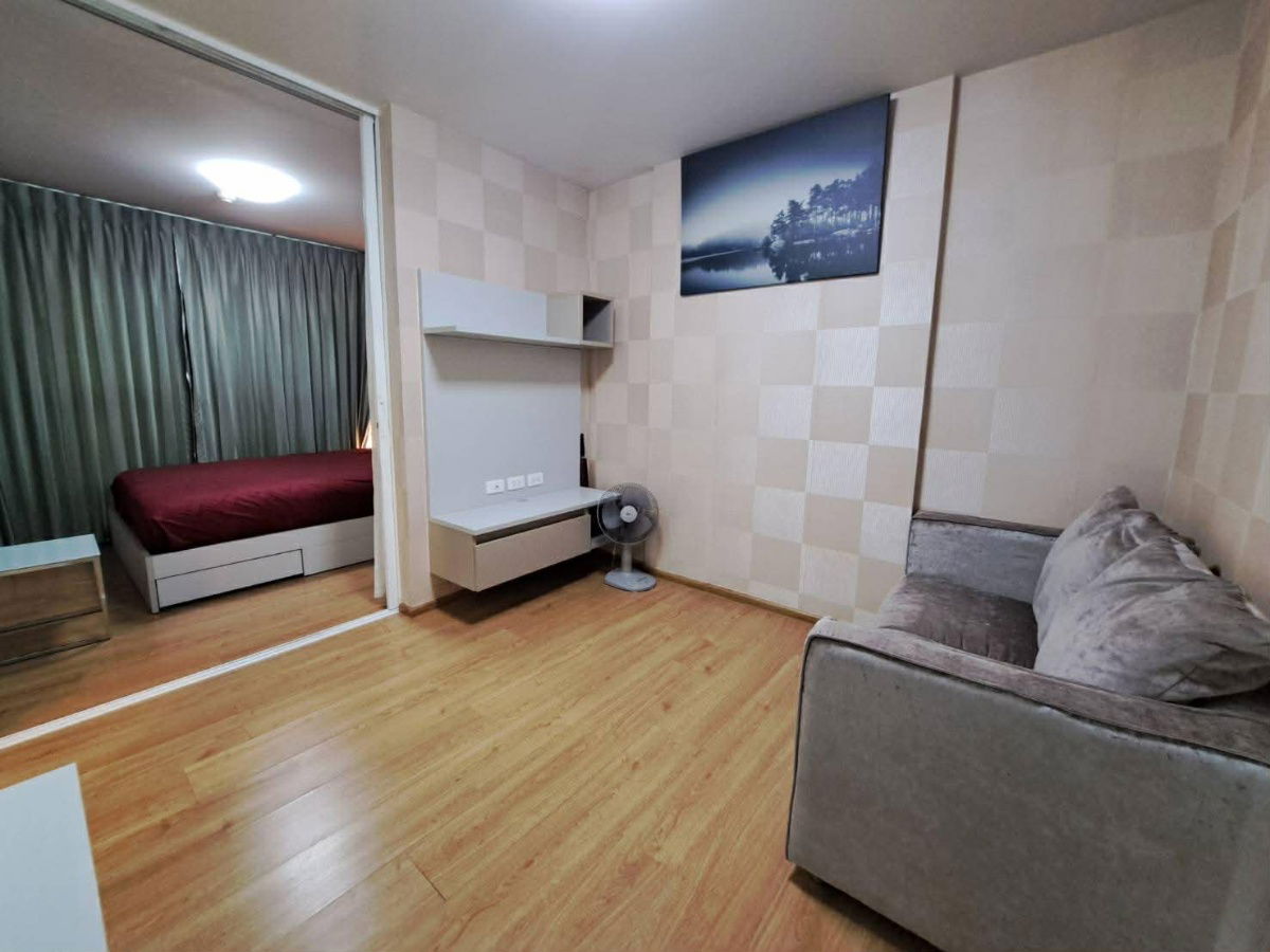 picture Dcondo Ramkhamhaeng 9 for rent 🔥 Book now 🔥 Building A, 1 bedroom, fully furnished with appliances. Near Airport Link Ramkhamhaeng. Line: @551txomc - 2/7