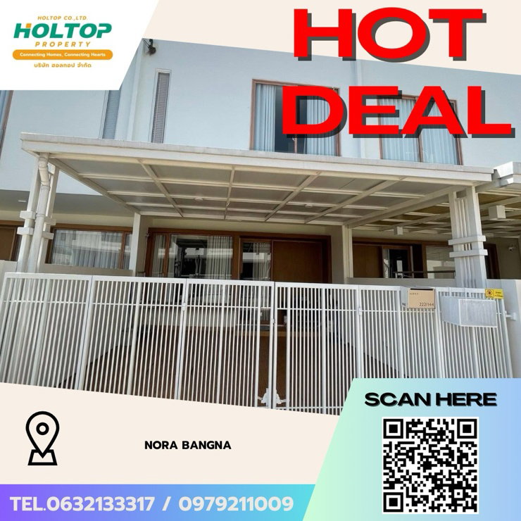 บ้านแฝดให้เช่า : #Z3603💥 121268 🔥ให้เช่าบ้าน Nora Bangna 