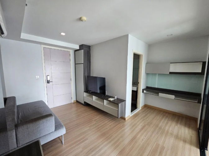 รูป คอนโด Knightsbridge skycity สะพานใหม่ ติด bts-สายหยุด แบบ 1 ห้องนอน 28 ตรม. ชั้น 9 มีเครื่องซักผ้า ของครบ - รูปที่ 3/8