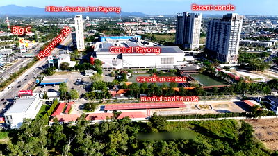 เช่าสำนักงาน นิคมท่าเรือเอเซียเทอร์มินัล : สำนักงานให้เช่า ทำเลเศรษฐกิจใจกลางเมือง ใกล้ Central และBig C เพียง 200 เมตร ทับมา ระยอง