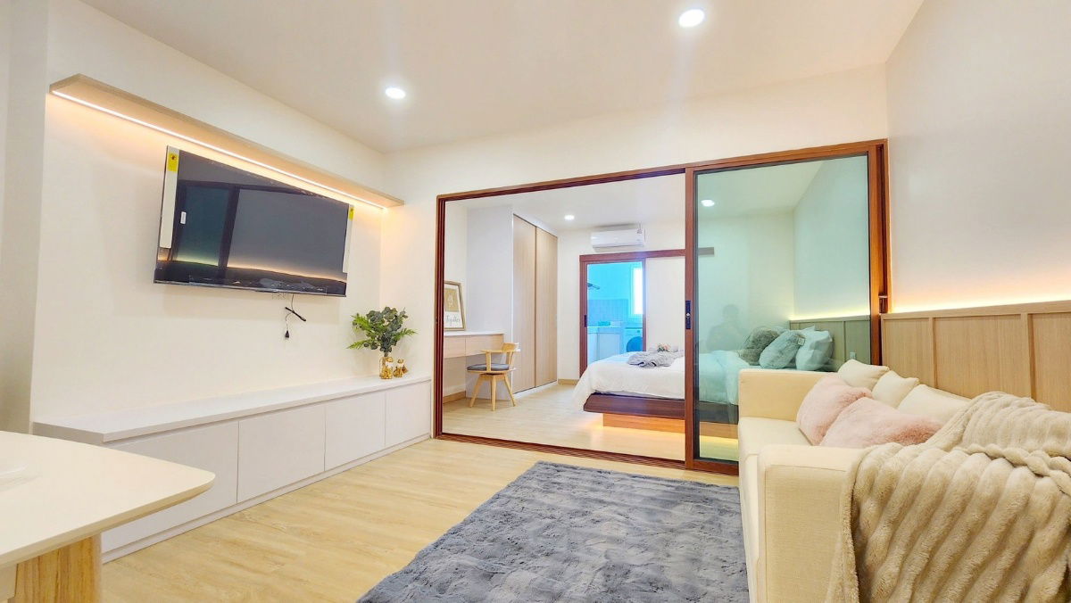 รูป ขาย เอสอาร์ คอมเพล็กซ์ 1ห้องนอน 1ห้องน้ำ 38 ตร.ม. ชั้น 5 วิวสระว่ายน้ำ (ID:1263CS) - รูปที่ 13/14