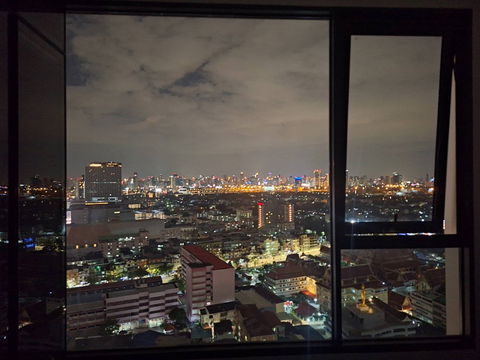 Modiz Rhyme Ramkhamhaeng New corner room, no adjacent neighbors, 1 bedroom, 23rd fl.