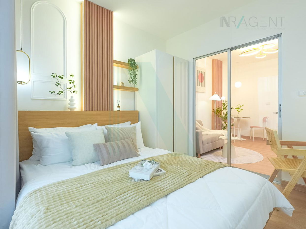 picture For Rent Condo THE KITH SUKHUMVIT 113 Building A, Floor 3,1 bed room, Room size 28 sqm - 1/8