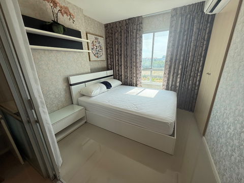 🍃🍃🍃ลุมพินี ซีวิว จอมเทียน ชั้น 5 studio ห้องสวย ราคาถูก 25 ตรม อาคารE 🍃🍃🍃วิวนอก