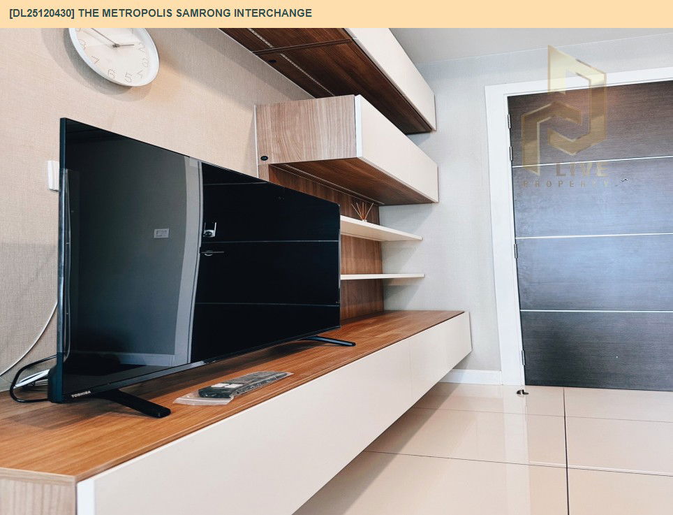 รูป DL25120430 ให้เช่าคอนโด เดอะ เมโทรโพลิส สำโรง อินเตอร์เชนจ์ (The Metropolis Samrong Interchange) ใกล้ BTS สำโรง พร้อมเข้าอยู่ โทรด่วน 0800343450 LineID @655ebbvc - รูปที่ 8/11