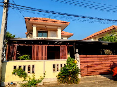 บ้านเดี่ยว ลาดหลุมแก้ว ปทุมธานี : บ้านเดี่ยวมือสองสภาพแข็งแรง 2ชั้น 3 นอน 3 น้ำ 2 จอดรถ พร้อมส่วนขยายออฟฟิศแล้ว