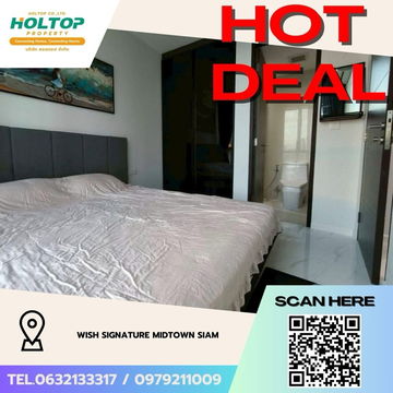 #Z3640💥 131268 🔥ให้เช่าคอนโด WISH Signature Midtown Siam