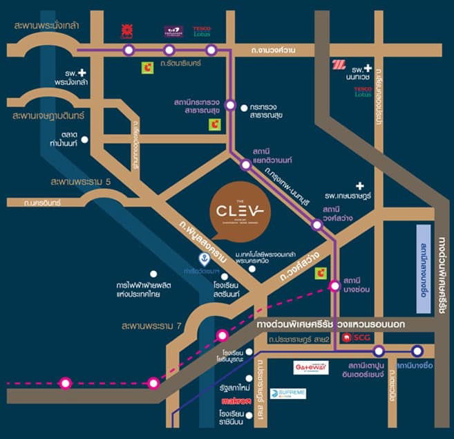 รูป ✅✅ปล่อยเช่าห้อง เดอะ เคลฟ ริเวอร์ไลน์ เจ้าพระยา-วงศ์สว่าง ถ.พิบูลสงคราม ไป มจพ. เพียง 3 นาที - รูปที่ 14/17