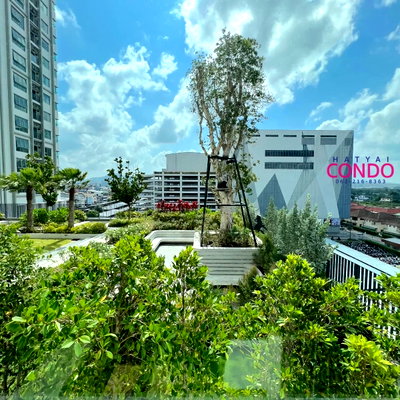 Condos for rent : Condo Escent Hatyai, 2 bedrooms, garden view, corner unit.