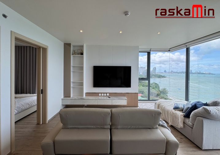 KT0047📲LineID @556ryccg🏖️2Bedroom 81sqm Floor14🤵Private elevator Fully furnished AROM Wongamat Beach🦀North Pattaya