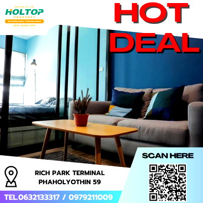 Condos for rent : #R8202 🎉 151268 Condo for rent: Rich Park Terminal Phaholyothin 59