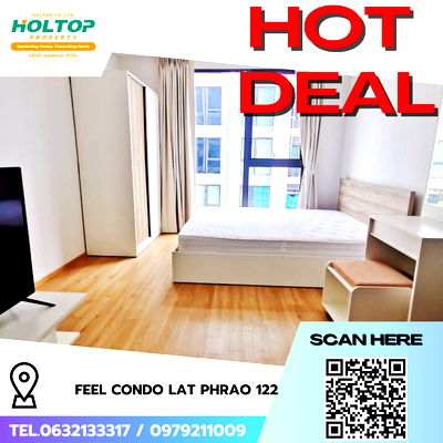 Condos for rent Major Hollywood Ramkhamhaeng : #R8223 🎉 151268 Condo for Rent: Feel Condo Lat Phrao 122