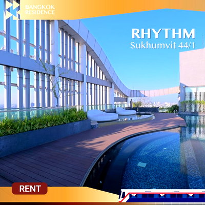 Condos for rent :  Rhythm Sukhumvit 44/1 💎 Stylish, fully functional unit with Sky Kitchen 💎 Near BTS Phra Khanong 