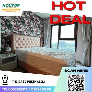 #R8201  🎉 151268 ให้เช่าคอนโด THE BASE Phetkasem
