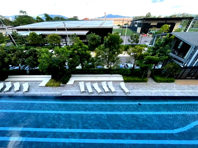 Condos for rent : D Condo Hatyai for rent, Building A, swimming pool view.