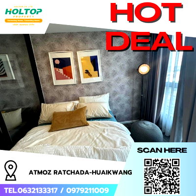 Condos for rent : #R8199 🎉 151268 Condo for rent: Atmoz Ratchada-Huaikwang