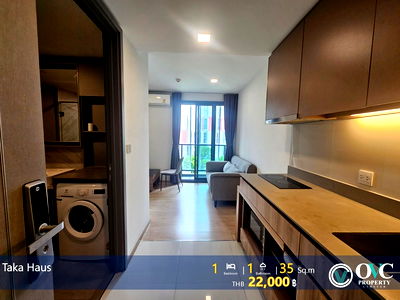 Condos for rent : Ready for rent@ Taka Haus (BTS Ekamai) 