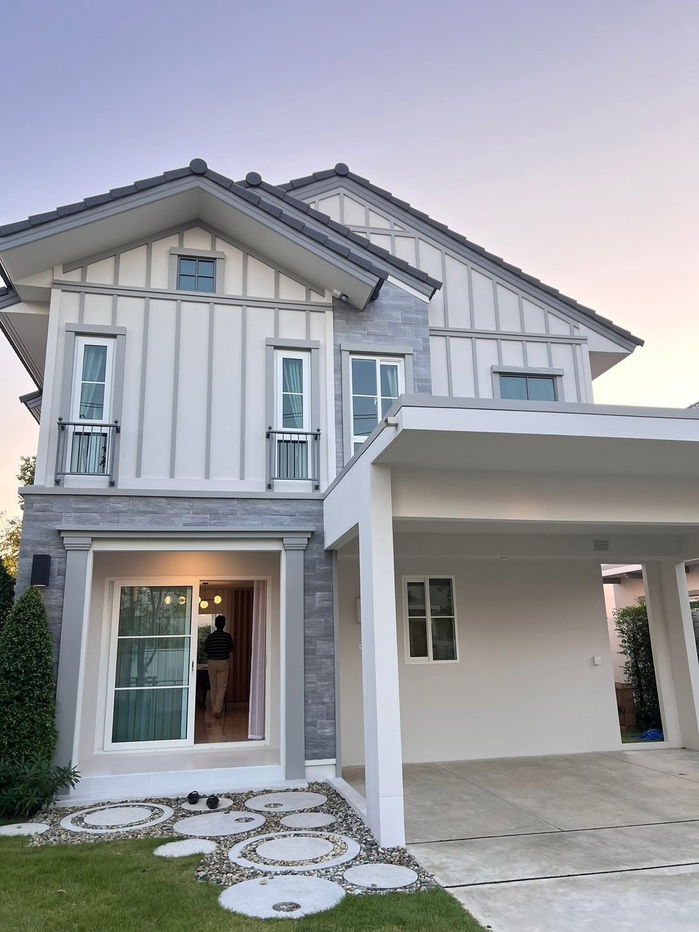 รูป ให้เช่าบ้านเดี่ยว Villaggio 3 ศรีนครินทร์–บางนา  ทำเลดี เดินทางสะดวก ใกล้เมกาบางนา โรงเรียนนานาชาติ และโรงพยาบาลชั้นนำบ้านตกแต่งครบ - รูปที่ 1/15