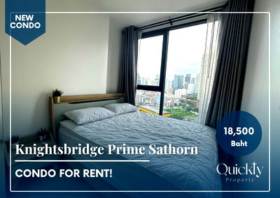 Condos for rent : Knightsbridge Prime Sathorn | Price 18,500 THB | Beautiful room, great location, fully furnished, ready to move in.