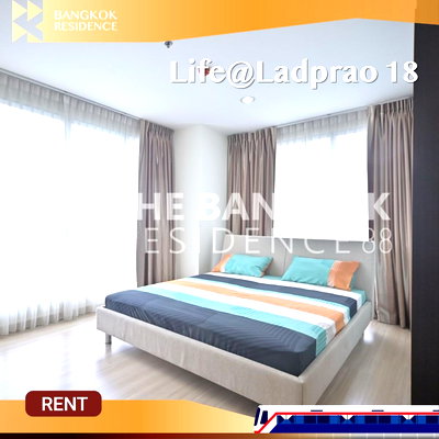 Condos for rent : Life@Ladprao 18 🌟 Elegant fully furnished unit 🛋️ Near MRT Ladprao 
