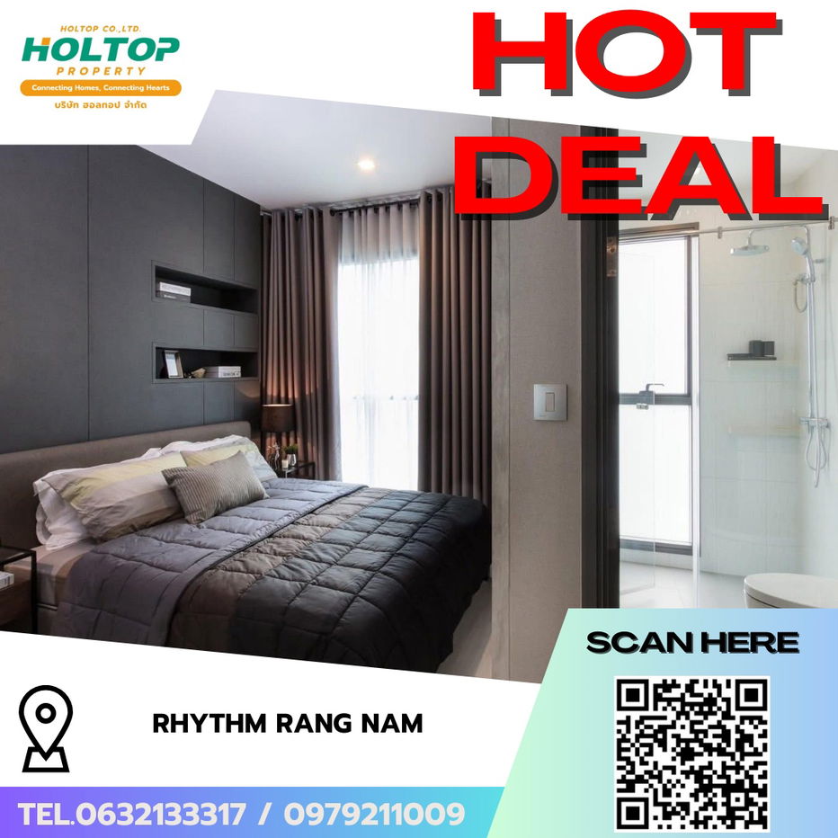 รูป #R8268  🎉 161268 ให้เช่าคอนโด Rhythm Rang Nam - รูปที่ 1/11