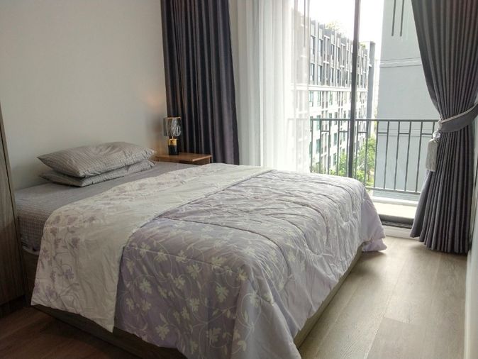 ห้องมุม 42 ตร.ม. 2 นอน 1 ครัวแยก ให้เช่า ห้องใหม่ Notting Hill 105 BTS แบริ่ง 400m  สงบ ลมดี ไม่ร้อน