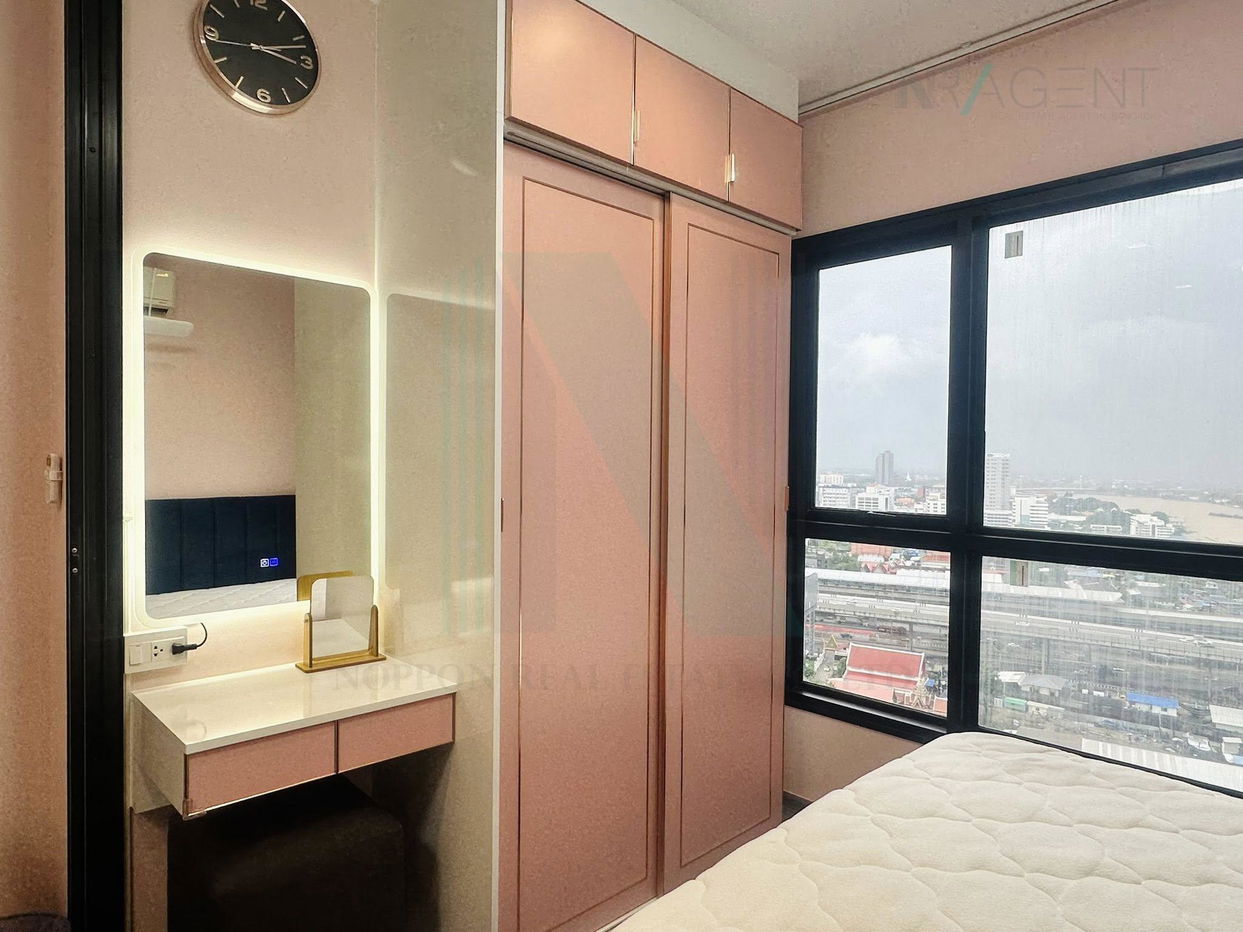 รูป ขายคอนโด เดอะ โพลิแทน รีฟ อาคาร 1 ชั้น 26 1 ห้องนอน ขนาด 24 ตรม ใกล้ สะพานพระนั่งเกล้า - รูปที่ 7/8