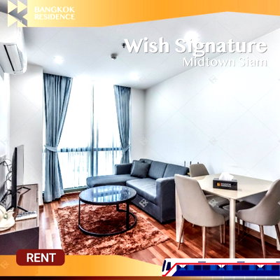 Condos for rent : Wish Signature Midtown Siam ✨ Spacious fully furnished unit 💚 Near BTS Ratchathewi 