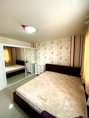 เช่าคอนโด ถนนรามคำแหง : ให้เช่าคอนโดอัสกาญจน์ (รามคำแหง 147/2) 39 ตรม. 1ห้องนอน 1ห้องน้ำ พร้อมอยู่ เฟอร์+เครื่องไฟฟ้า 2 แอร์ ทำเลดี เดินทางสะดวก เช่า 5,000บ/ด โทร 093-9594717