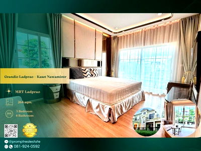 เช่าบ้านเดี่ยว เขตบึงกุ่ม : GH01316 - Grandio Ladprao – Kaset Nawamintr