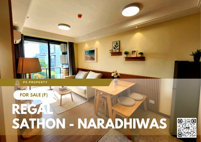 ขายคอนโด : ขายด่วน ✨ Regal Sathon - Naradhiwas ✨ เฟอร์นิเจอร์ และ เครื่องใช้ไฟฟ้าครบ ใกล้ BTS ช่องนนทรี