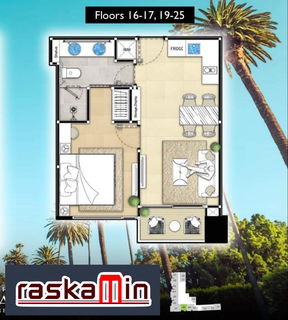 KT0054📲LineID @556ryccg🗺️Foreigner🌅1Bedroom 40sqm Floor20🏞️Jomtien View🌴The Riviera Malibu Residences