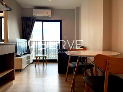 Condos for rent Central Plaza Bang Na : 1 Bed  Unbloock View Nice Room Fully furnished Good Location 20 Steps From MRT Si La Salle Station  @ Nue Noble Srinakarin Lasalle