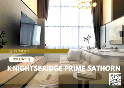 คอนโดให้เช่า : ให้เช่า 📍 Knightsbridge Prime Sathorn 📍 เฟอร์นิเจอร์ และ เครื่องใช้ไฟฟ้าครบ ใกล้ BTS ช่องนนทรี