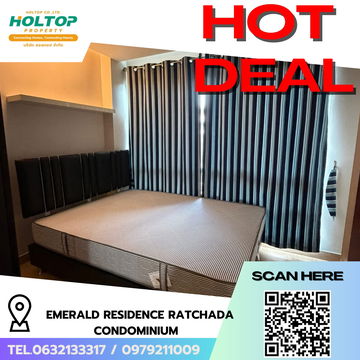 #R8286 🎉 171268 ให้เช่าคอนโด Emerald Residence Ratchada Condominium 