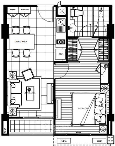 รูป คอนโด 1-ห้องนอน ที่ เดอะ โคลเวอร์ ทองหล่อ เรสซิเดนซ์ ใกล้ BTS ทองหล่อ (ID 2002561) - รูปที่ 12/16